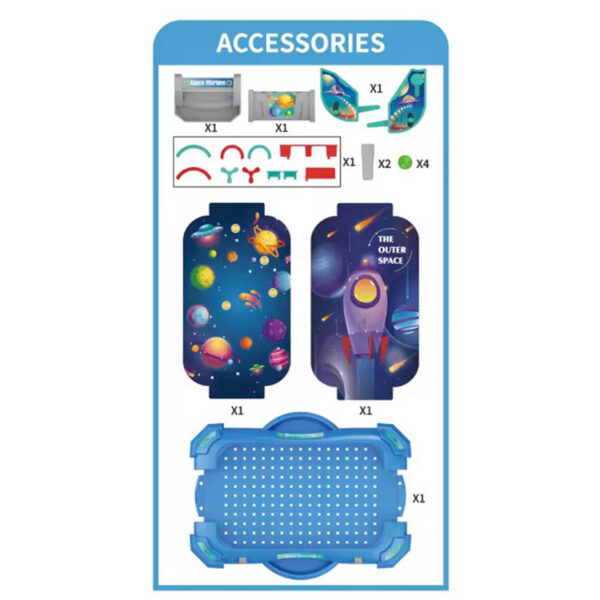 WOOPIE Gra Zręcznościowa Flipper " Kosmiczna Rozgrywka" 2w1 - 009