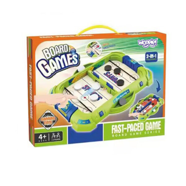 WOOPIE Gra Zręcznościowa 2w1 Mini Hokej Wyścigi - 008