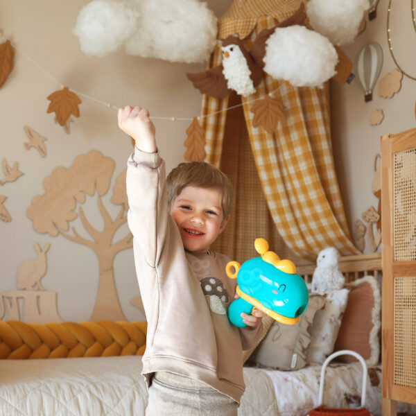 WOOPIE Gra w Rzutki Pistolet Dinozaur na Kulki Rzepy Tarcza Punkty Strzelanie - 006