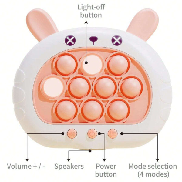 WOOPIE Gra POP IT Elektryczna Antystresowa Zręcznościowa Króliczek - 004