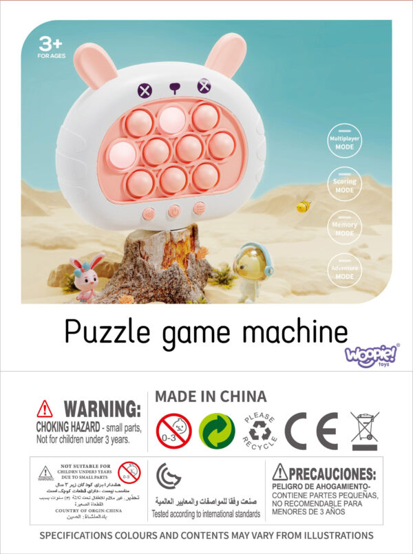 WOOPIE Gra POP IT Elektryczna Antystresowa Zręcznościowa Króliczek - 006