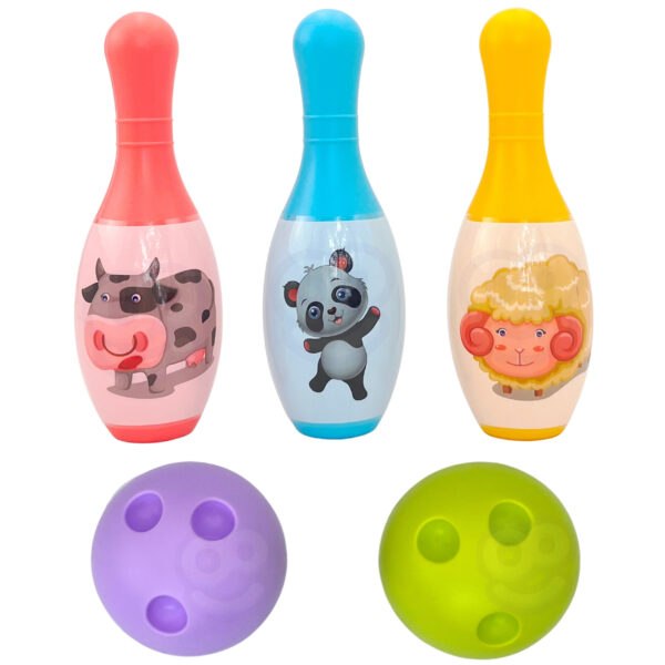 WOOPIE Kręgle dla Dzieci Zwierzaki i Cyferki 8 el. - 003