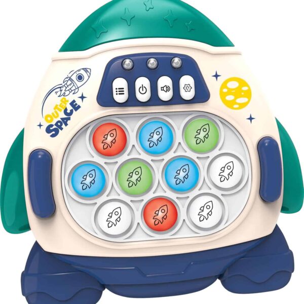 Gra Pop It elektroniczna antystresowa Rakieta Blue zręcznościowa - Woopie - 002