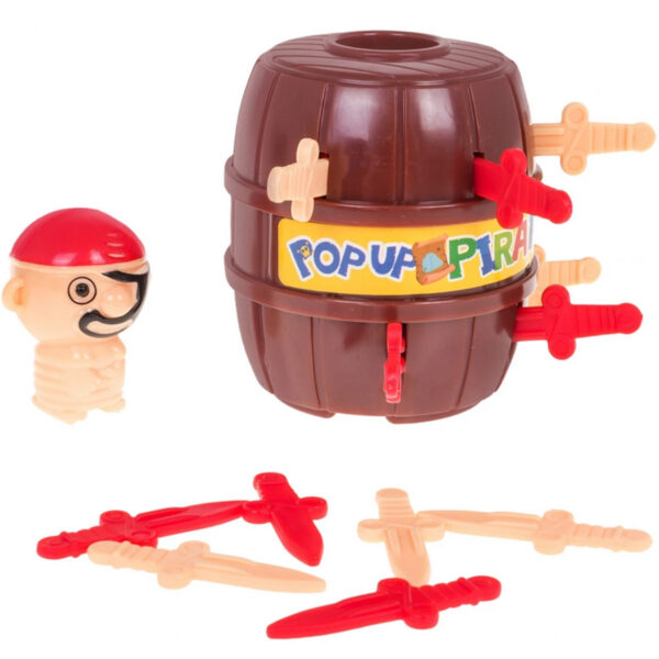 WOOPIE Gra Zręcznościowa Szalony Wyskakujący Pirat w Beczce - 002