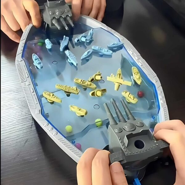 Zręcznościowa Bitwa Morska Woopie - Statki 3D z Wyrzutnią Kulek - 004