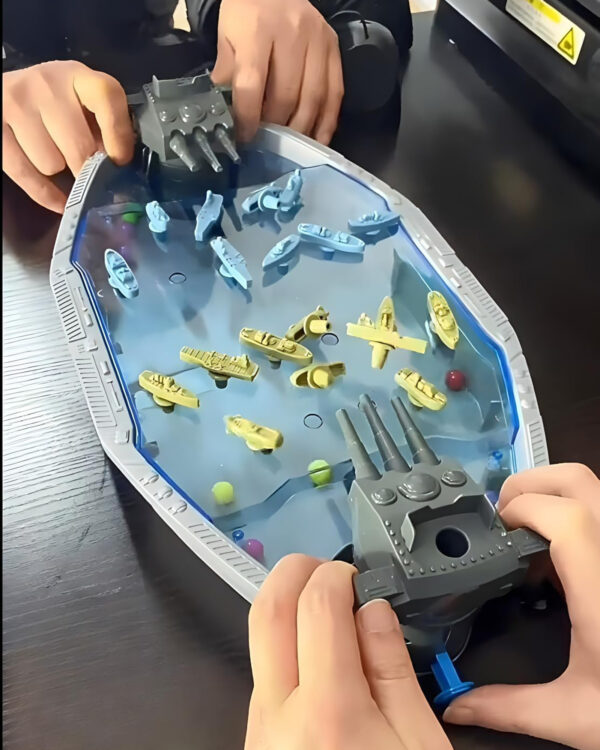 WOOPIE Gra Zręcznościowa "Bitwa Morska" Statki 3D Wyrzutnia Kulek - 004