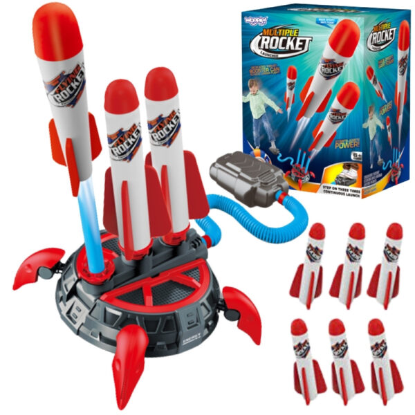 WOOPIE Wyrzutnia Rakiet Piankowych 6 szt. - 001