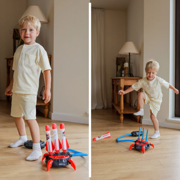 WOOPIE Wyrzutnia Rakiet Piankowych 6 szt. - 007