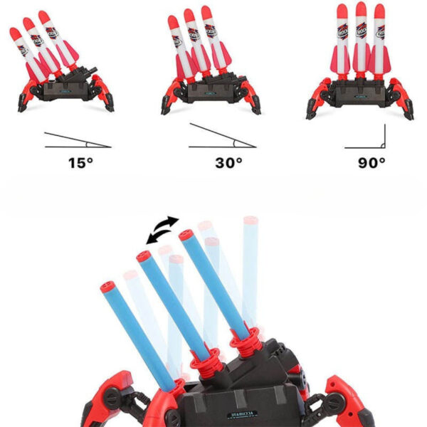 WOOPIE Wyrzutnia Rakiet Piankowych 6 szt. - 011
