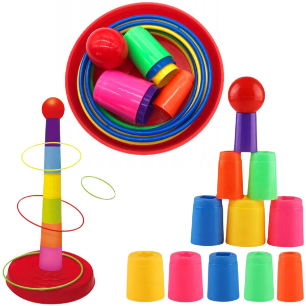 WOOPIE Gra Zręcznościowa Rzut do Celu Obręcze Ringo - 004