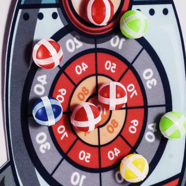 WOOPIE Gra Zręcznościowa w Rzutki na Rzepy Tarcza Rakieta - 002