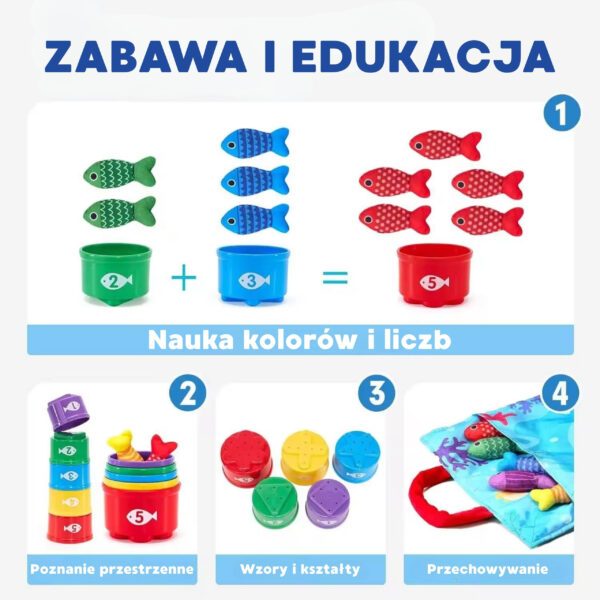 WOOPIE Zestaw Małego Wędkarza Nauka Liczenia 22 El. - 005