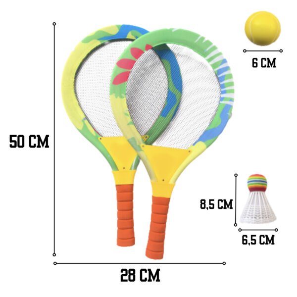 WOOPIE Paletki Plażowe do Badmintona Rakietki Zestaw - 002