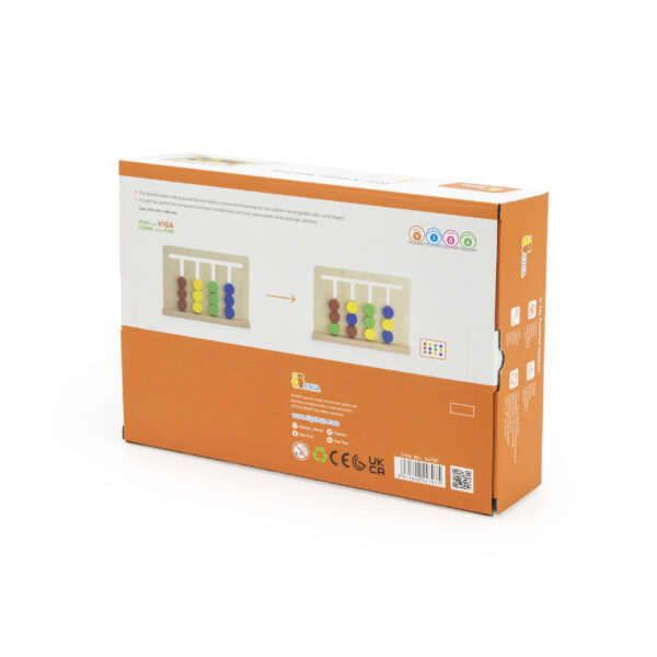 VIGA Gra Logiczna Odwzoruj Kolory i Figury Montessori - 008