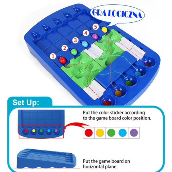 WOOPIE IQ Gra Logiczna Strategiczna Trening Mózgu "Labirynt Logiczny" - 002