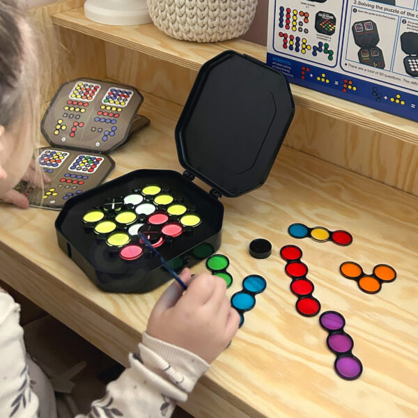 WOOPIE IQ Gra Logiczna "Ułóż Wzór" Trening Mózgu Nauka Mieszania Kolorów - 010