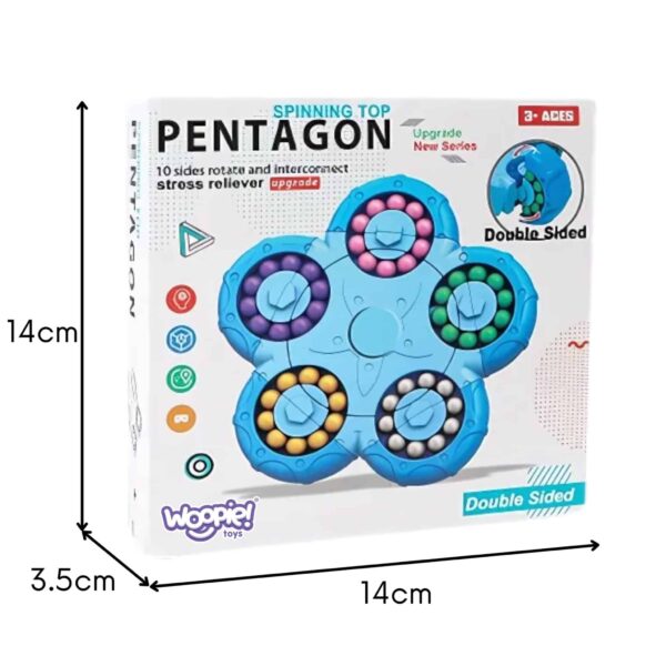 Magnetyczna gra obrotowa łamigłówka 2w1 antystresowa Woopie - 007