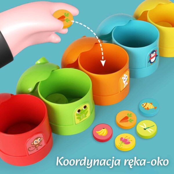 WOOPIE Gra Logiczna Edukacyjna Sorter Klasyfikacja Kolorów - 005