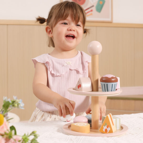 VIGA Drewniany Stojak na Ciasto z Akcesoriami - 003