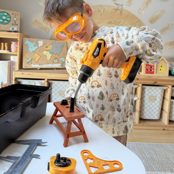 WOOPIE Zestaw Narzędzi Małego Majsterkowicza z Wkrętarką w Walizce 39el. - 002