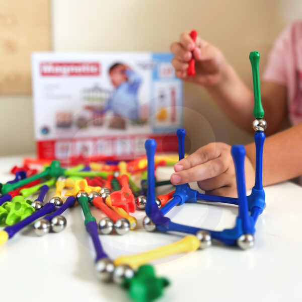 WOOPIE Klocki Magnetyczne Konstrukcyjne Układanka Kreatywna 110 el. - 006