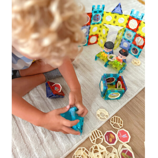 WOOPIE Klocki Magnetyczne Zamek 98 el. - 002