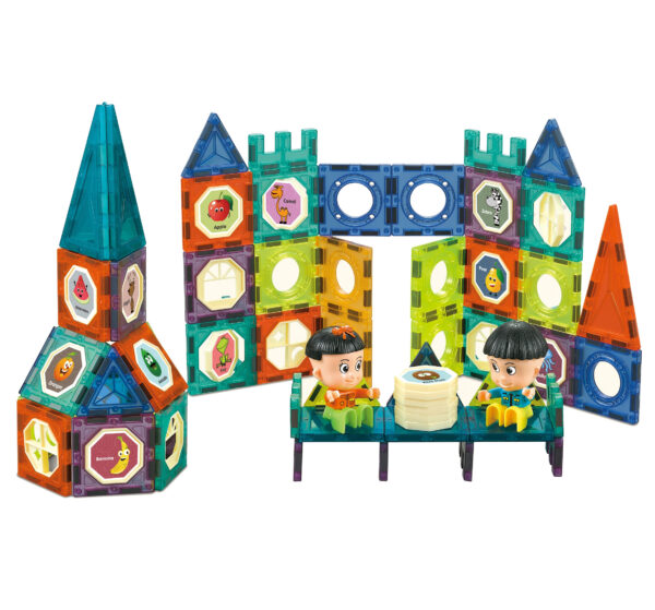 WOOPIE Klocki Magnetyczne Zamek 98 el. - 007