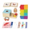 WOOPIE GREEN Box Pudełko XXL Montessori Edukacyjne 6w1 Sensoryczne 7-8 Miesięcy 26el. FSC - 006