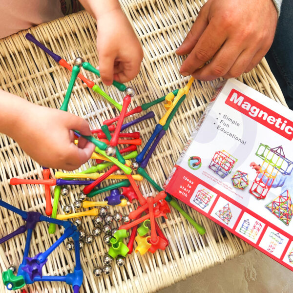 WOOPIE Klocki Magnetyczne Konstrukcyjne Układanka 110 el._8SZT - 005