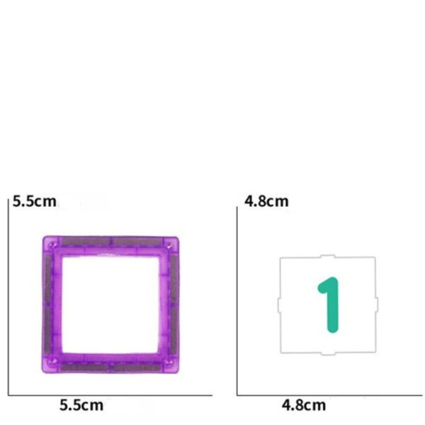 WOOPIE Przestrzenne Klocki Magnetyczne Nauka Liczb 70 Elementów - 008