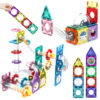 WOOPIE Klocki Magnetyczne Konstrukcyjne 3D Zestaw Edukacyjny Tor Kulkowy Kulodrom 126el. - 004