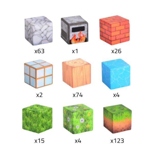 WOOPIE Klocki Magnetyczne Konstrukcyjne Świat Klocków 108 el. - 004