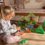 WOOPIE Klocki Magnetyczne Konstrukcyjne 3D Zestaw Edukacyjny Rzadkie Zwierzęta 45el. - 002