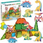 WOOPIE Magnetyczne Klocki Konstrukcyjne 7,5 cm Dino 30 el. - 001