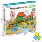 WOOPIE Magnetyczne Klocki Konstrukcyjne 7,5 cm Dino 30 el. - 003