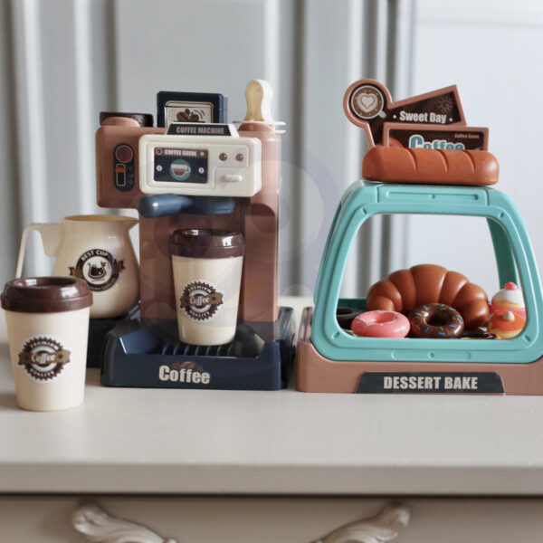 WOOPIE Zestaw Kawiarnia Ekspres do Kawy  + Witryna na Ciastka - 003