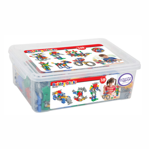 WOOPIE Zestaw Konstrukcyjnych Klocków w Skrzynce 320 szt. - 013