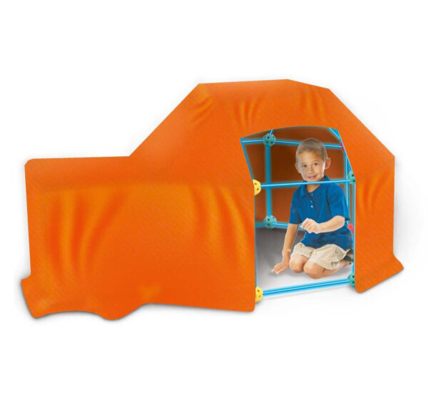 WOOPIE Duże Klocki Konstrukcyjny Namiot Zestaw Słomki Rurki 128 el. - 009