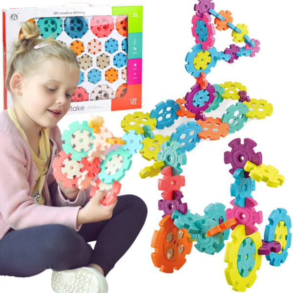 WOOPIE Klocki Konstrukcyjne Wafle Jeżyki 120 el. - 001