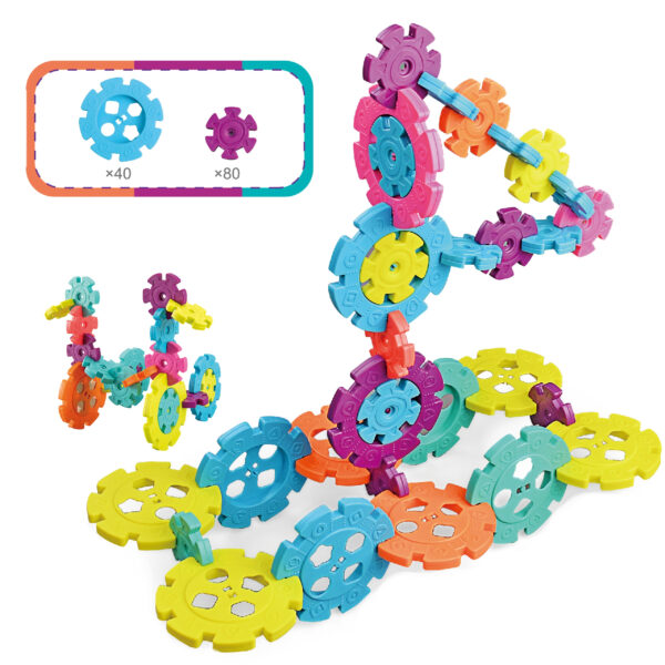 WOOPIE Klocki Konstrukcyjne Wafle Jeżyki 120 el. - 007