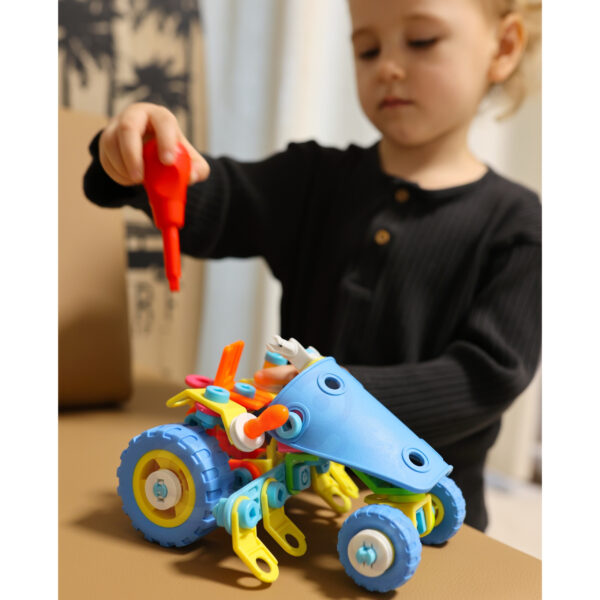 WOOPIE Zestaw Pojazdów Klocki Konstrukcyjny 6w1 STEM - 005