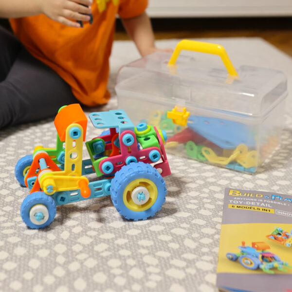 WOOPIE Zestaw Pojazdów Klocki Konstrukcyjny 6w1 STEM - 006