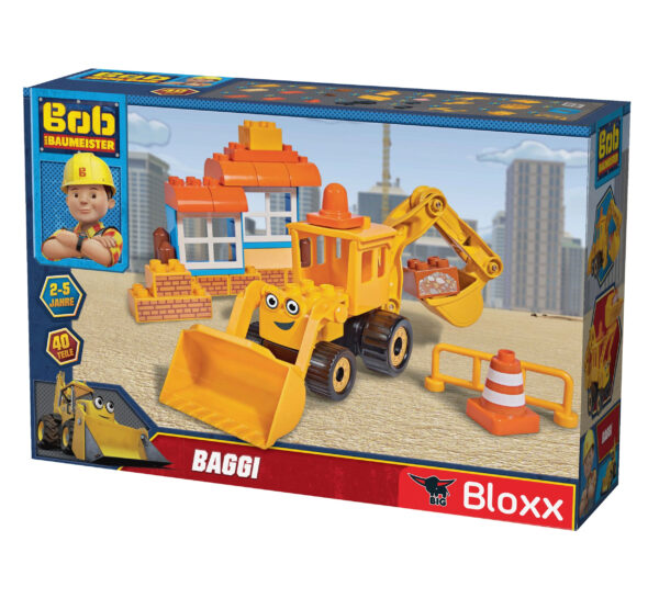 Klocki Bob Budowniczy Koparka 40 elem Big - 005