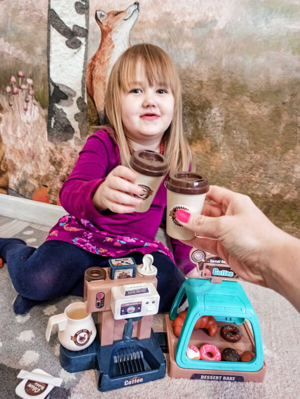 WOOPIE Zestaw Kawiarnia Ekspres do Kawy  + Witryna na Ciastka - 013