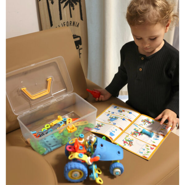 WOOPIE Zestaw Pojazdów Klocki Konstrukcyjny 6w1 STEM - 008