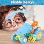 WOOPIE Zestaw Pojazdów Klocki Konstrukcyjny 6w1 STEM - 010