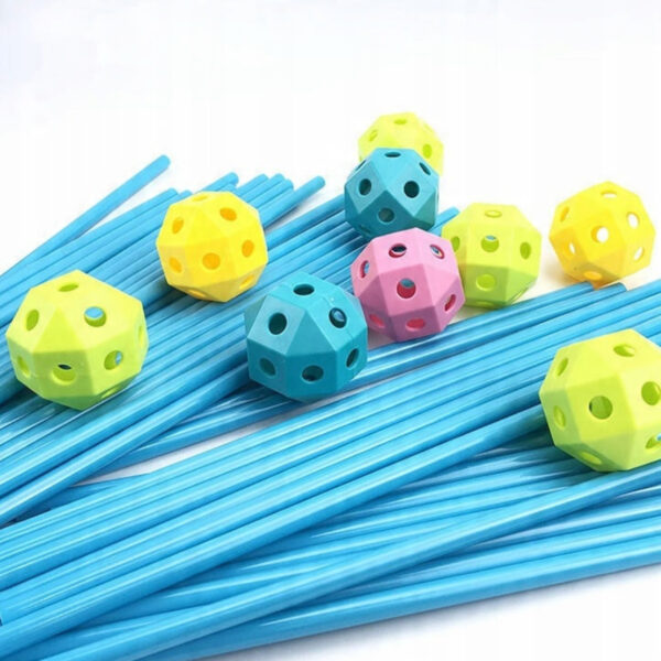 WOOPIE Zestaw Konstrukcyjny XXL Klocki do Budowania Namiotu Bazy Rurki Słomki 340 el. - 003