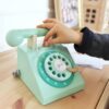 Klasyczny drewniany telefon dla dzieci 4 el. - Classic World - 003