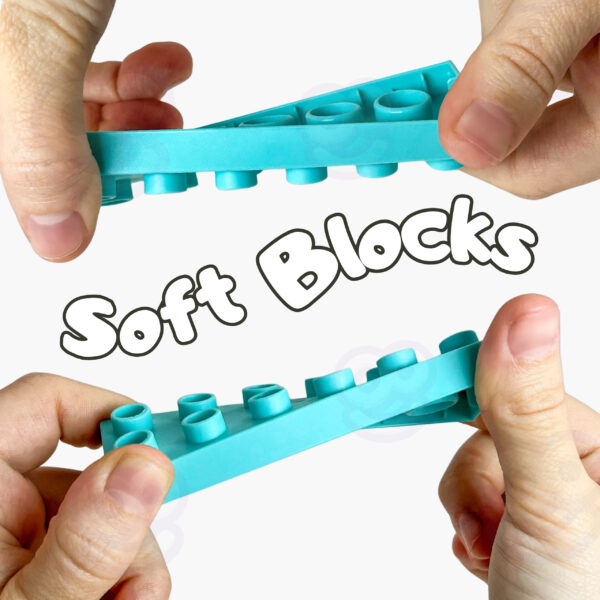 WOOPIE Klocki Soft Blocks Zestaw 99 Elementów w Pudełku - 003