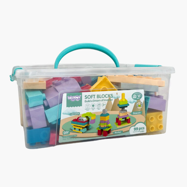WOOPIE Klocki Soft Blocks Zestaw 99 Elementów w Pudełku - 007